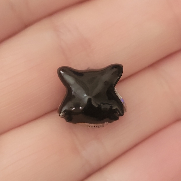 Pandora Disney Black and Silver Figaro Charm - Picture 2 of 3